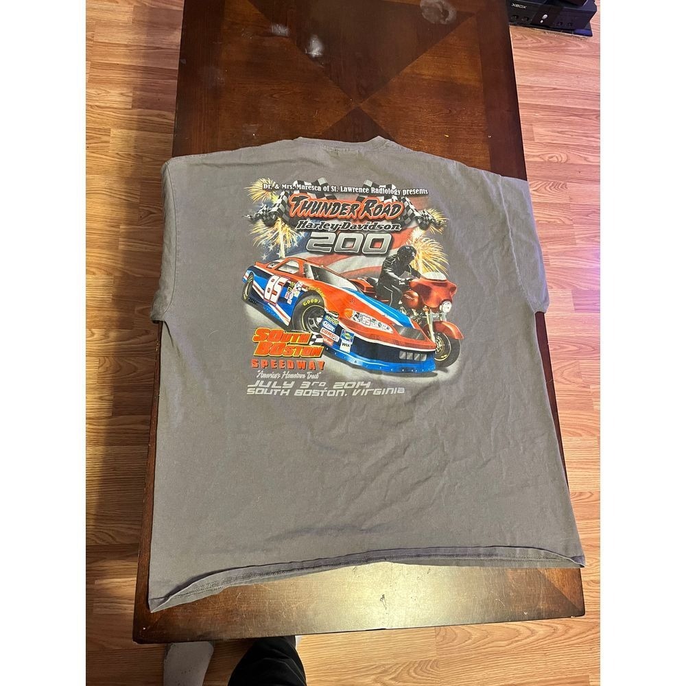 Harley Davidson Thunder Road 200 shirt 2XL 2014 South Boston short sleeve promo